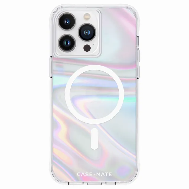 【CASE-MATE】iPhone 14 Pro 6.1吋 Soap Bubble 幻彩泡泡環保抗菌防摔保護殼MagSafe版