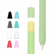【Timo】Apple Pencil 2代 超薄矽膠防滑筆套(贈兩色筆帽+筆尖套)