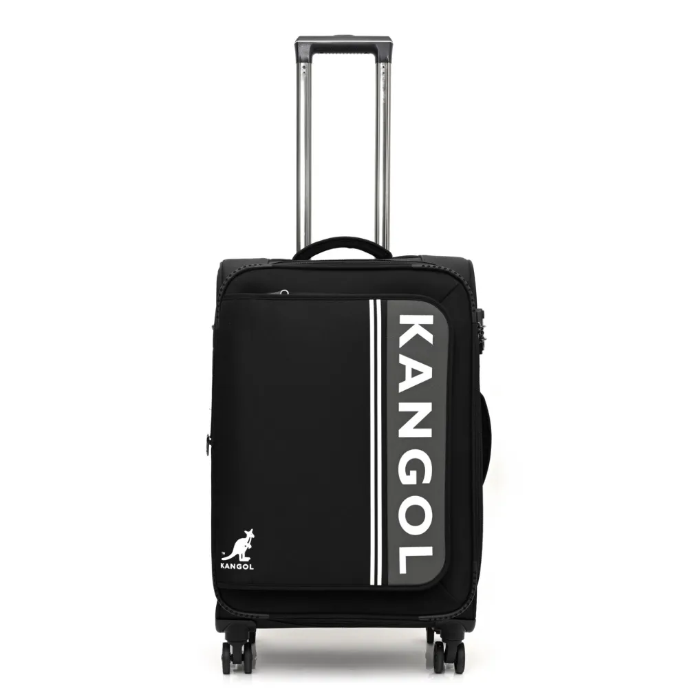 【KANGOL】英國袋鼠文青時尚布箱 行李箱 20+28吋