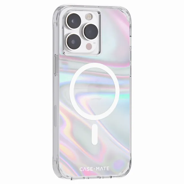 【CASE-MATE】iPhone 14 Pro Max 6.7吋 Soap Bubble 幻彩泡泡環保抗菌防摔保護殼MagSafe版