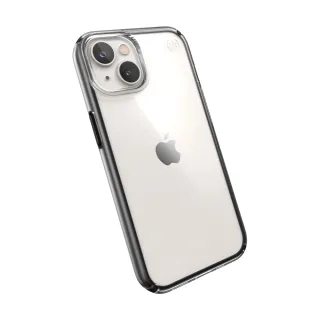 【Speck】iPhone 15 /14 Plus 6.7吋 Presidio Perfect-Clear Geo 透明防摔保護殼 黑框(iPhone 15/14保護殼)