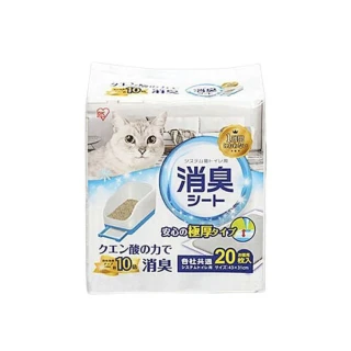 【IRIS】貓廁專用檸檬酸除臭尿片 20入（3包組）(TIH-20C)