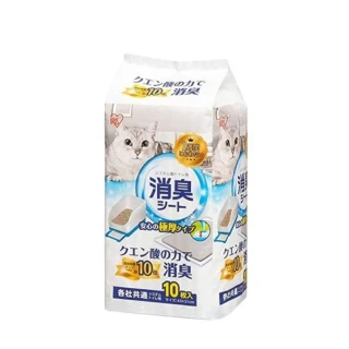 【IRIS】貓廁專用檸檬酸除臭尿片 10入（3包組）(TIH-10C)