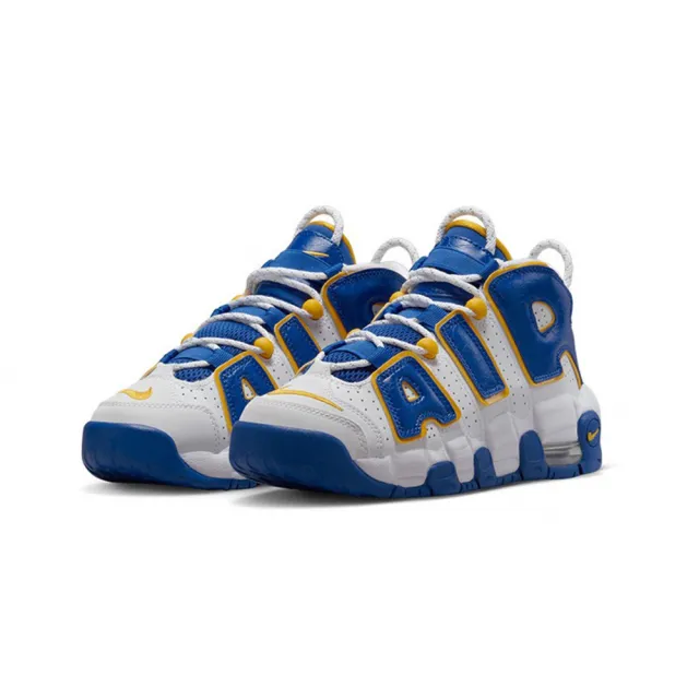 NIKE 耐吉】Nike Air More Uptempo Game Royal Yellow Ochre 白藍黃