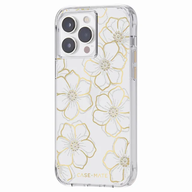 【CASE-MATE】iPhone 14 Pro Max 6.7吋 Floral Gems 鑽彩花漾環保抗菌防摔保護殼