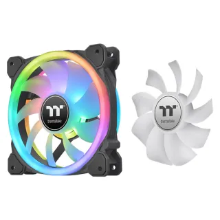 【Thermaltake 曜越】耀影 SWAFAN 14 RGB 水冷排風扇 三顆包(CL-F138-PL14SW-A)