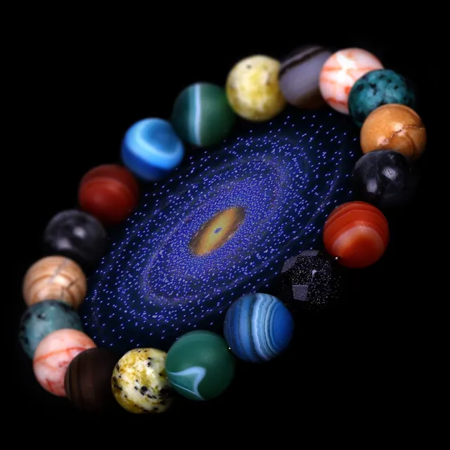 【Umi】太陽系八大石頭行星手環(宇宙銀河系探索星空手串飾品)