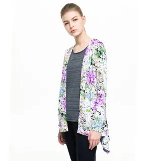 【Hilltop 山頂鳥】女款吸濕快乾抗UV針織外套S02FC8紫