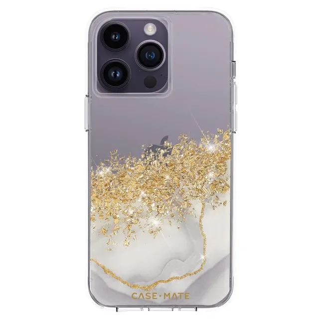 【CASE-MATE】iPhone 14 Pro Max Karat Marble 鎏金石紋環保抗菌防摔保護殼