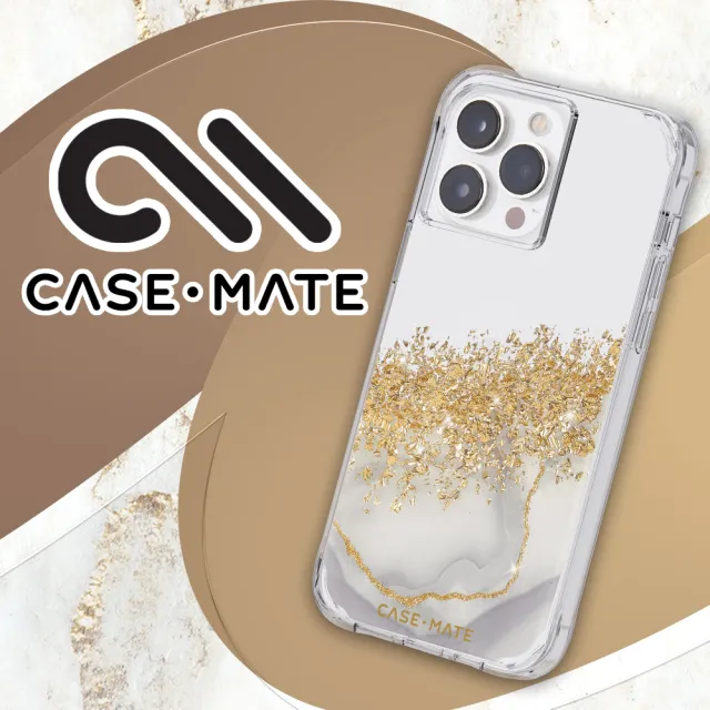 【CASE-MATE】iPhone 14 Pro Max Karat Marble 鎏金石紋環保抗菌防摔保護殼