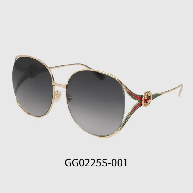 GUCCI 古馳】經典LOGO大框暢銷太陽眼鏡(GG0225S、GG0226SK 多款任選