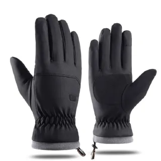 【Osun】男冬季防風防水加絨加厚保暖觸屏手套(多色任選-CE462-休閒膚感)