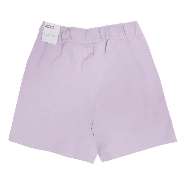 【NIKE 耐吉】短褲 NSW JRSY Shorts 女款 紫粉 休閒 小Logo 重磅 褲子(DM6729-530)