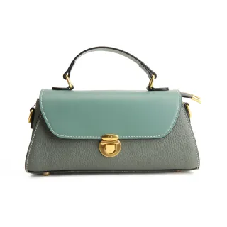 【MOROM】交換禮物 真皮撞色兩用後背/側肩包(真皮包包 共多款)