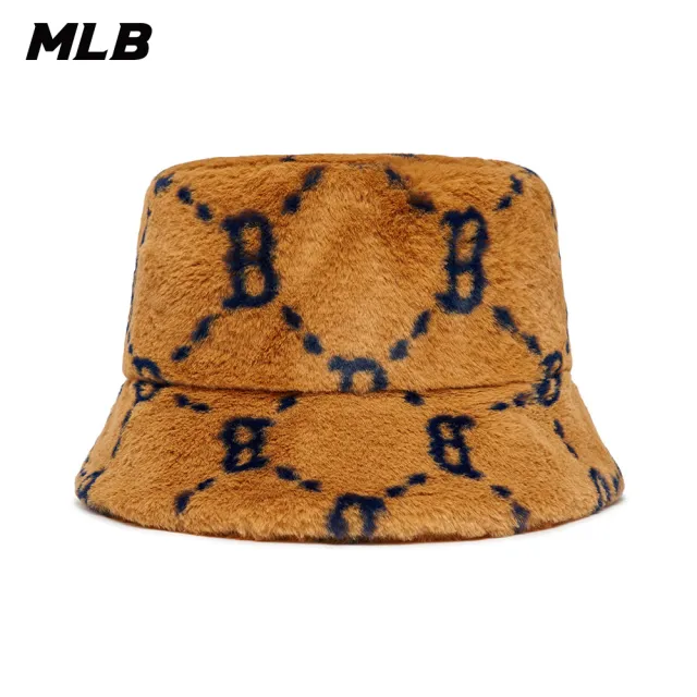 【MLB】絨毛漁夫帽 MONOGRAM系列 波士頓紅襪隊(3AHTMF226-43BGD)