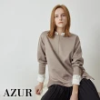 【AZUR】太空布保暖奶茶色T-shirt-2色