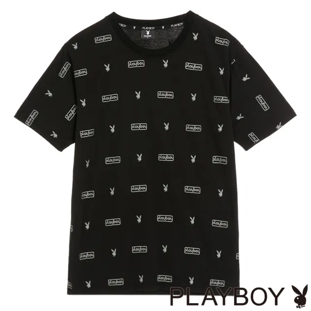 【PLAYBOY】經典LOGO滿版T(灰色)