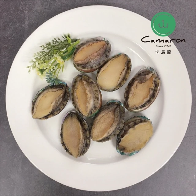 【Camaron 卡馬龍】頂級外銷活凍帶殼鮑魚10入組(1公斤/約20顆)