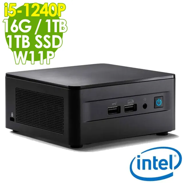 【Intel 英特爾】NUC i5-1240P/16G/1TSSD+1TB/WIFI6/W11P(無線迷你電腦)