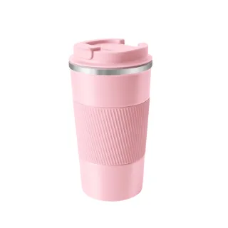 【Go green】食品級304不鏽鋼保溫杯 環保杯 咖啡隨行杯 - 櫻花粉 / 510ml(保溫瓶)