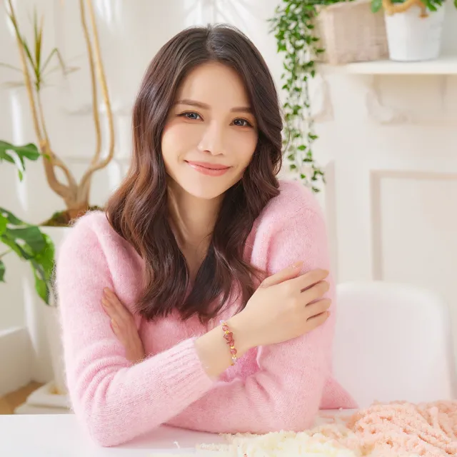 【咕咕好運GoodGoodLuck】小熊軟糖草莓晶手鍊《含開光》好人緣｜吸引美好、排除負能量(#好人緣 #戀愛運)