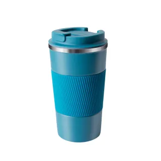 【Go green】食品級304不鏽鋼保溫杯 環保杯 咖啡隨行杯 - 松石藍 / 510ml(保溫瓶)