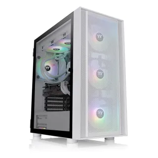 【Thermaltake 曜越】阿迪爾 H570 強化玻璃中直立式機殼 雪白版(CA-1T9-00M6WN-01)