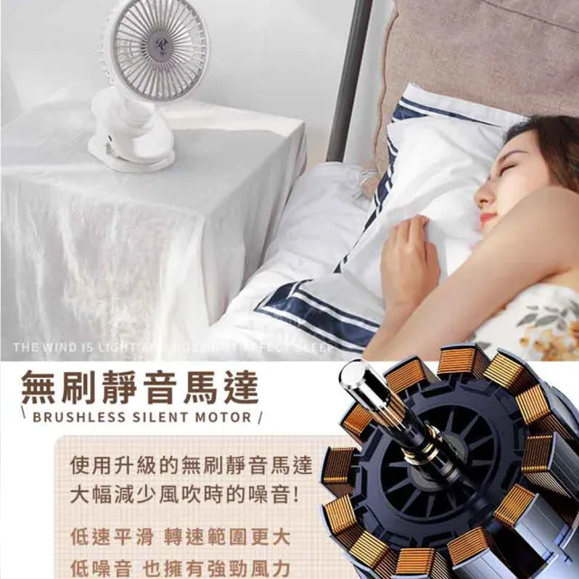 【DREAMCATCHER】自動擺頭小夾扇(推車風扇 電風扇 小風扇 usb風扇 嬰兒車風扇 小電扇 靜音風扇)