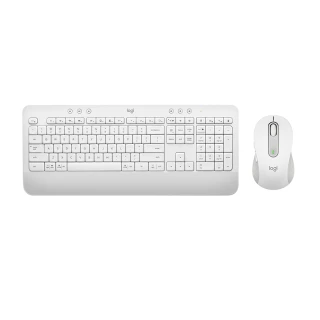 【Logitech 羅技】鍵鼠組 K650無線鍵盤+M650多工靜音無線滑鼠-珍珠白組合