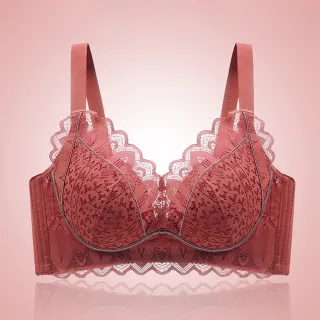 【唯衣】3件組  撞色蕾絲邊彈力小胸聚攏收副乳調整型內衣-無痕無鋼圈軟鋼圈_顏色隨機_81022(M-2XL可選)