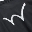 【EDWIN】男裝 人氣復刻款 噴漆LOGO厚長袖T恤(黑色)