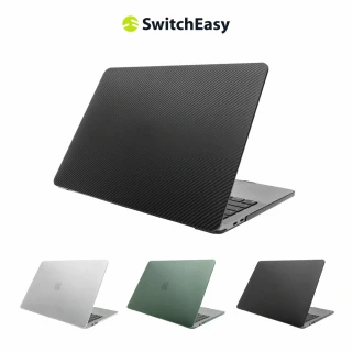 【SwitchEasy 魚骨牌】MacBook Air 13.6吋 Touch 刻紋觸感電腦保護殼(主機搭贈)