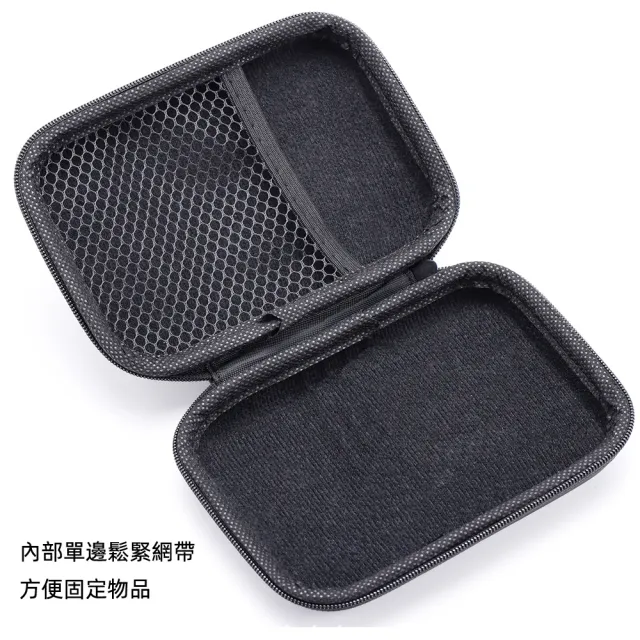 【月陽】黑格紋硬殼15.5X10.6cm耳機數據線小物收納拉鍊包(BA1510)