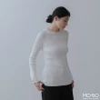【MO-BO】優質時尚坑條針織上衣(上衣)