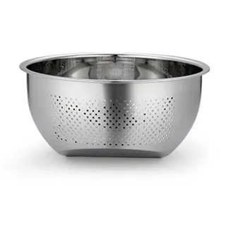 【瑞典廚房】304不鏽鋼洗米籃 洗菜盆 瀝水籃 M號(洗菜籃)