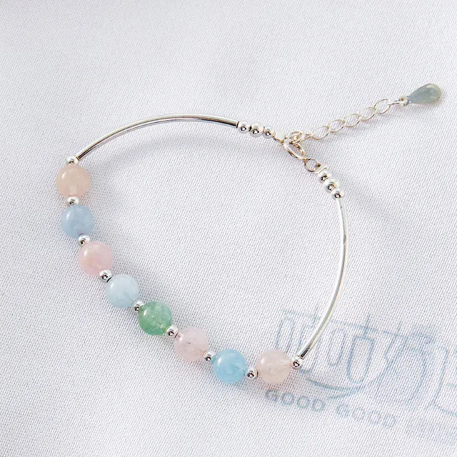 【咕咕好運GoodGoodLuck】彩虹糖果摩根石手鍊|《含開光》舒緩情緒|增添夫妻感情(#感情運#戀愛運)