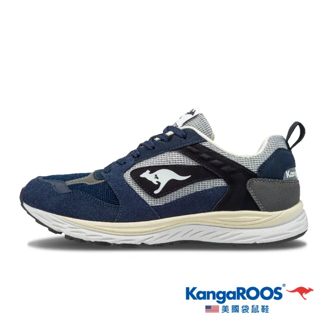 【KangaROOS 美國袋鼠鞋】男 EXO 城市系跑鞋(藏青-KM31666)