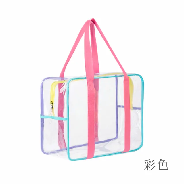 【JIAGO】透明防水沙灘包收納袋