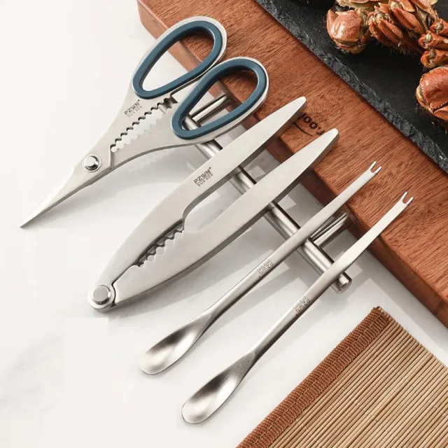 PUSH!】餐具304不鏽鋼吃蟹工具螃蟹工具大閘蟹工具蟹針蟹夾螃蟹鉗蟹叉