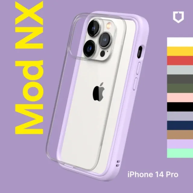 【RHINOSHIELD 犀牛盾】iPhone 14 Pro 6.1吋 Mod NX 邊框背蓋兩用手機保護殼(獨家耐衝擊材料)