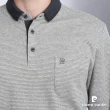 【pierre cardin 皮爾卡登】休閒服飾 蓄熱保暖素色厚長袖POLO衫-灰色(5225272-95)