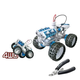【寶工科學玩具】鹽水動力引擎車加不鏽鋼斜口鉗套組(科學玩具/DIY玩具/教育玩具/科學教具)
