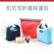 【PS Mall】保冷袋 副食品保溫袋 午餐袋 便當袋 扣式可折疊保溫包 2入(J3073)