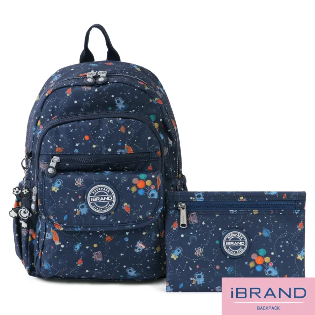 【iBrand】雙11 簡約輕盈尼龍多功能後背包(動物星球)