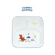 【日本 Sugar Land】YUMMY FRIENDS 方形分隔餐盤(動物園 恐龍 午餐盤)
