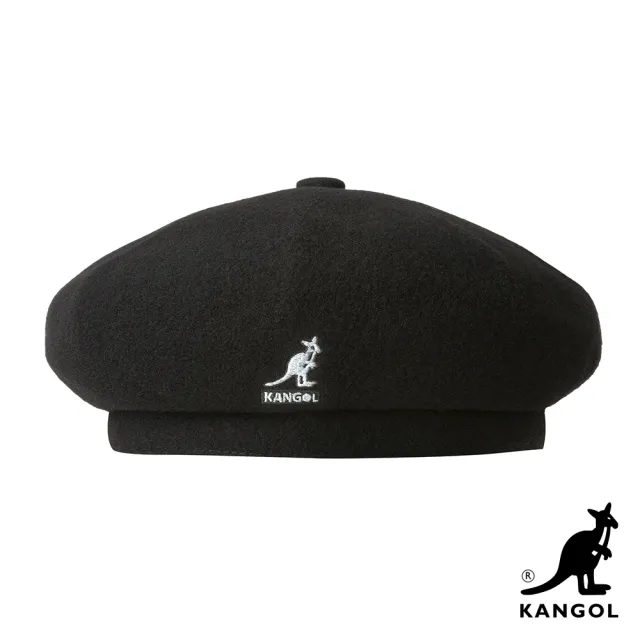 【KANGOL】WOOL JAX貝蕾帽(黑色)