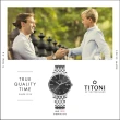 【TITONI 梅花錶】LINE1919 T10自製機芯 百年經典紀念機械腕錶-炭灰面/ 40mm(83919 S-576)