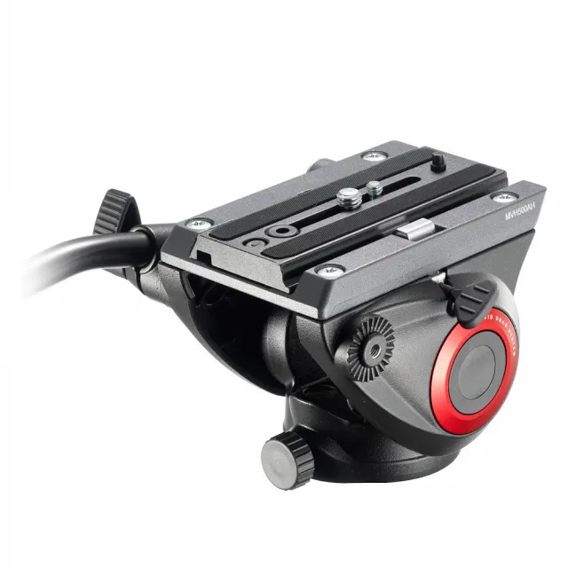 【Manfrotto 曼富圖】MVH500AH / MVH 500AH 液壓攝錄兩用雲台(公司貨 油壓雲台 飛羽攝影 載重5公斤)