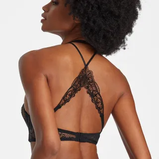 【Aubade】夜鶯蕾絲無鋼圈內衣-RD(黑)