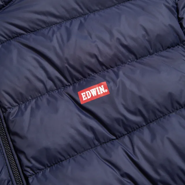 【EDWIN】男裝 網路獨家↘超輕量羽絨外套(丈青色)